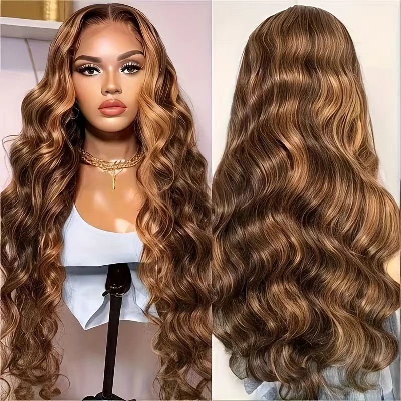 Wig African lace front wigs African hot selling big wave curly hair synthetic fiber full headpiece