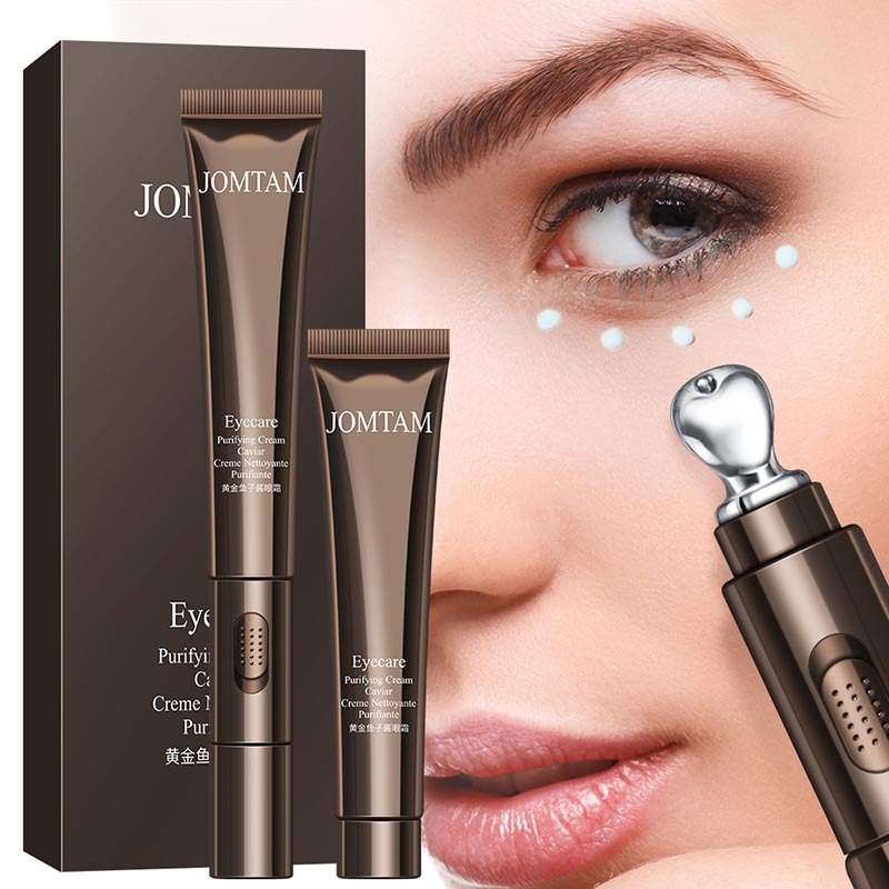 20g Improving Dark Circles Lifting Firming Eye Care Golden Caviar Electric Vibrating Eye Cream Anti-aging Moisturizing Eyes