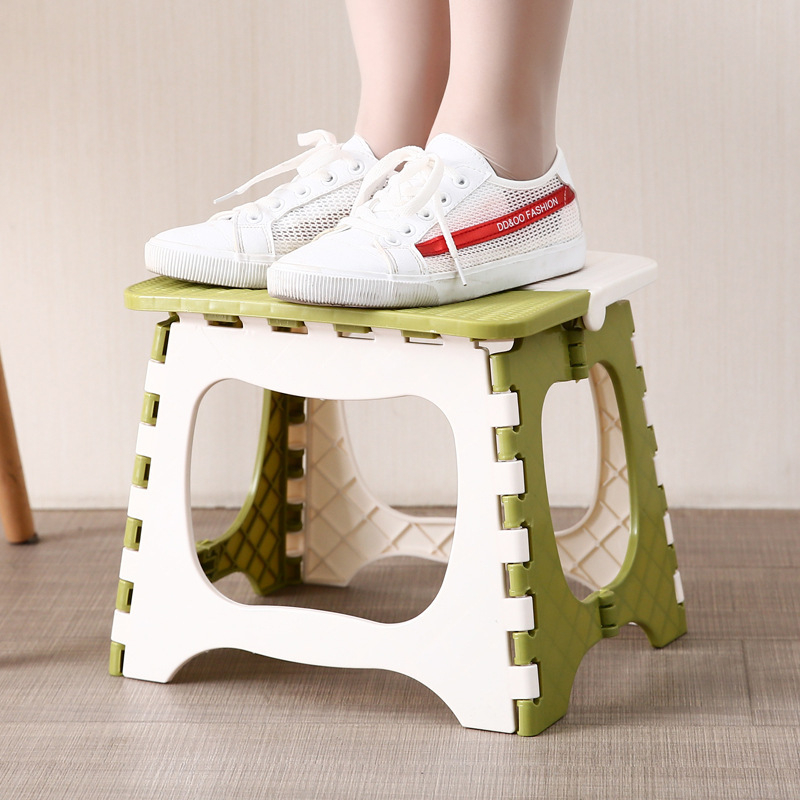 Simplify Folding Step Stool Lightweight Sturdy and Safe Carrying Handle Easy to Open for Kitchen Bathroom Bedroom Kids or Adults TospinoMall online shopping platform in GhanaTospinoMall Ghana online s...