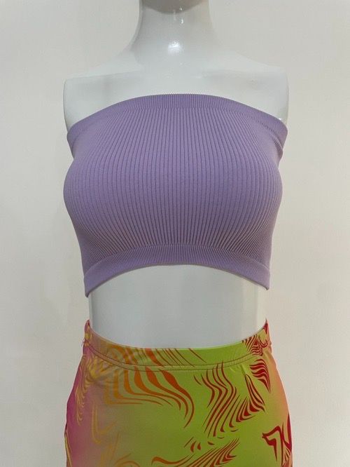 Strapless, bandeau to prevent bare, wear camislets inside and outside, open back, slim and anti-cut, short hottie top