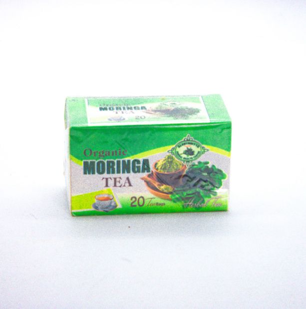 Organic Moringa Tea 100% Natural Health Tea with Honey 20 Enveloped Tea Bags With String