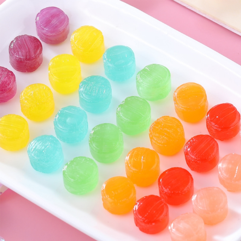 Colorful candies and fruit mixed flavor hard candies Children's snacks Party snacks 120g