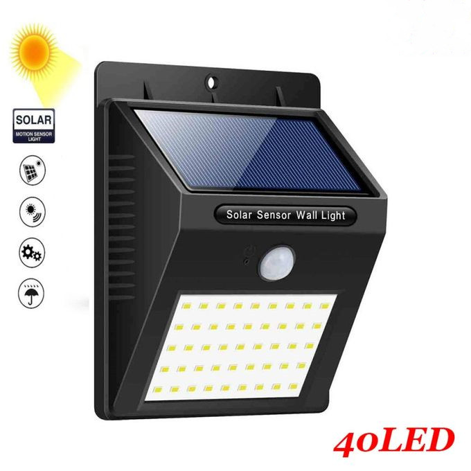 40 LED Solar Powered Wall Light Motion Sensor Outdoor Security Yard Wall Waterproof Lamps