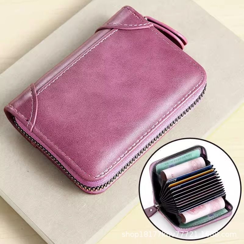 Anti Demagnetization Business Card Holder, Multi Card Slots ID Card Wallet, Compact Driving License Cover, Large Capacity Portable Card Case for Men & Women
