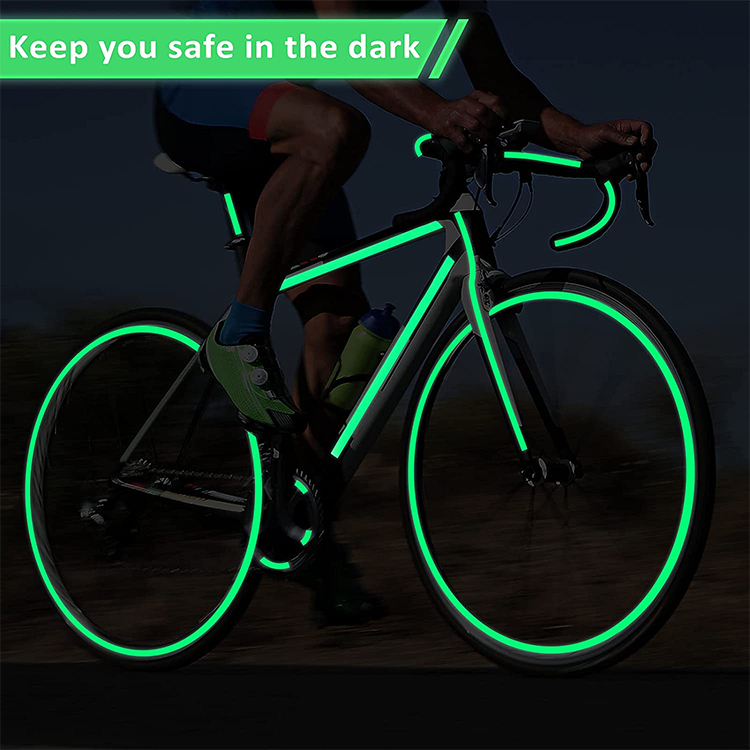 2Pcs Glow in The Dark Tape, 3m Length x 1.5cm Width, Removable Photoluminescent Luminous Tape Sticker, Wall Stairs Steps Glow in Dark Safety Duct Fluorescent Tape for Home, Office