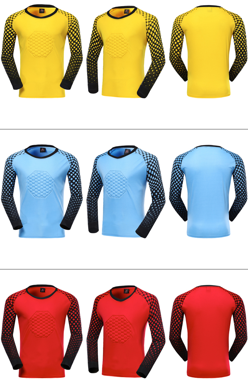 Kids Adult Goalkeeper Soccer Jersey Child Men Football Goalkeeper