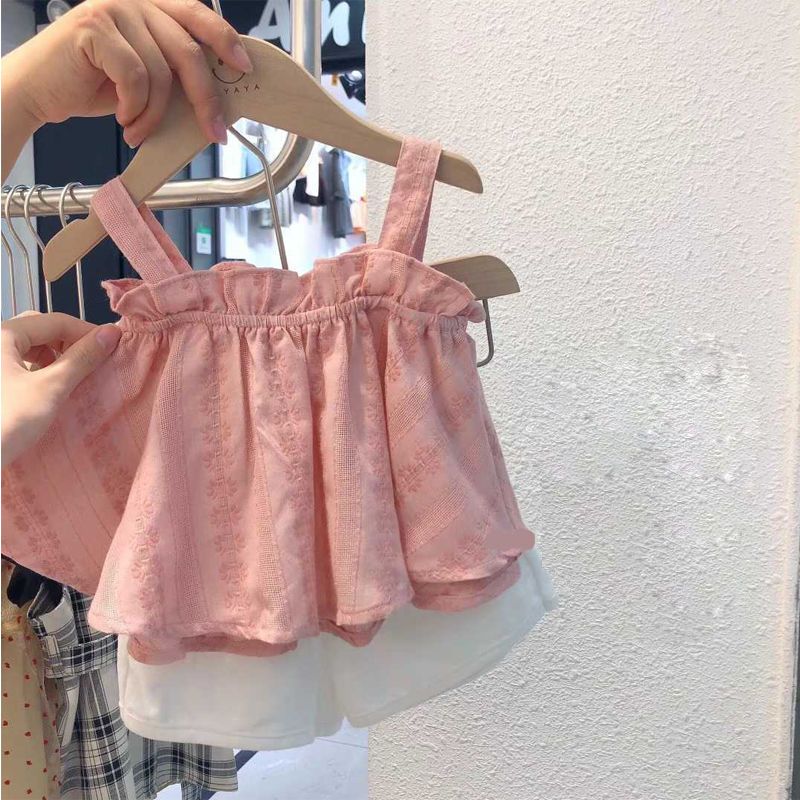 Baby Girl Baby Doll Shirt Pure Cotton Set 97012