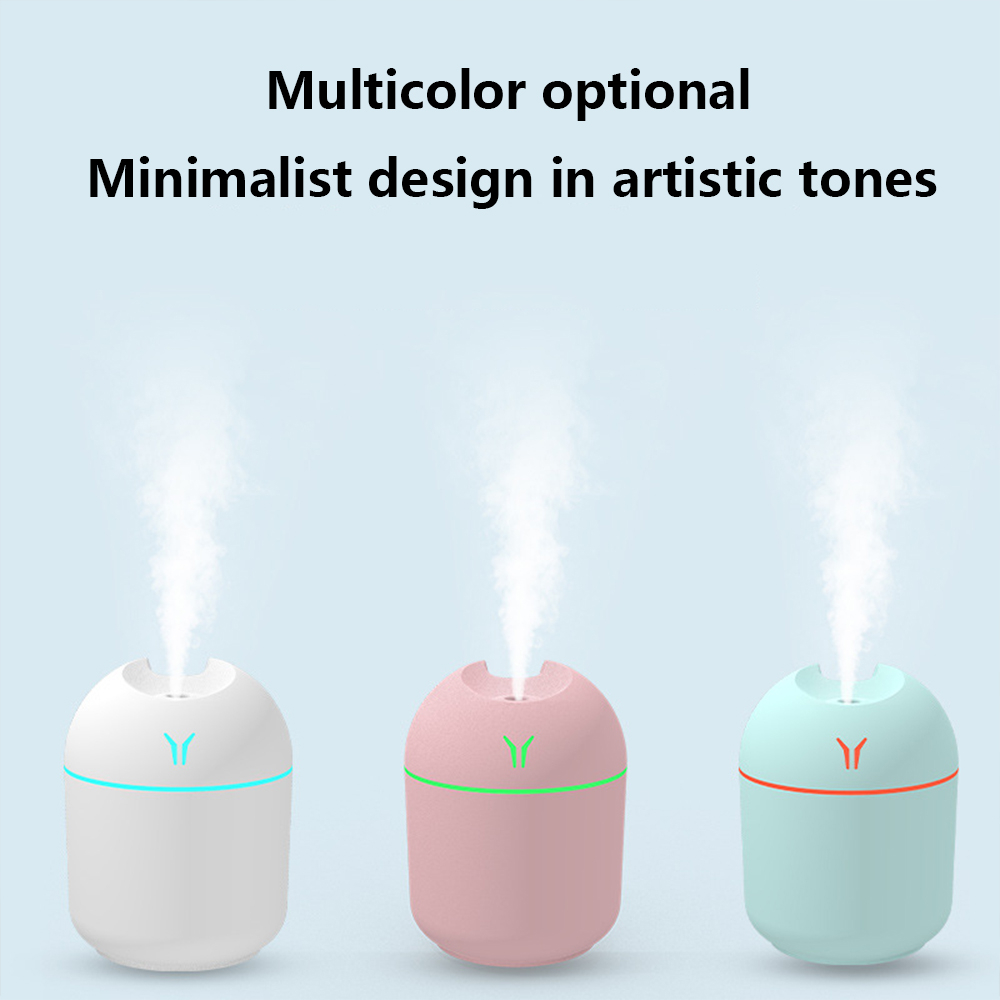 Portable Air Humidifier Car Air Freshener Usb Aroma Diffuser for Essential Oil Ultrasonic Mist Maker with Colorful Lamp