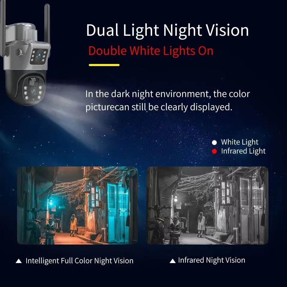 2K Solar Security Cameras Wireless Outdoor, 2 Pack 360 View Pan/Tilt WiFi Security Camera Outside with Color Night Vision,Easy to Install, PIR Alarm, 2-Way Audio
