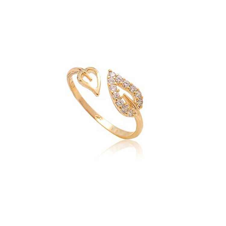 Tospino Women's Leaves Ring Fashion Alloy Open Ring Adjustable Finger Ring