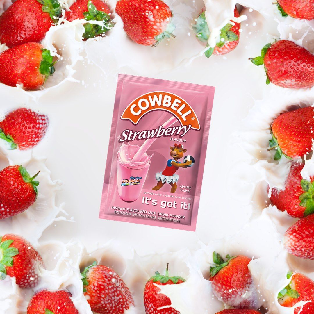 Cowbell Coffe, Strawberry Powdered Milk Sachet - 35g