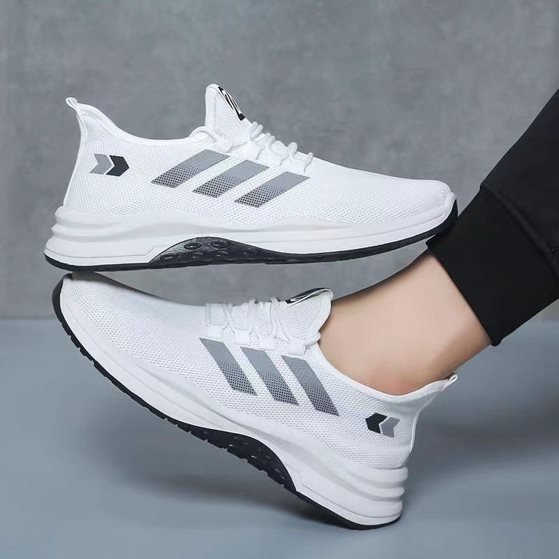Z8300 Men Outdoor Sneakers Comfortable Breathable Non-slip Wear Resistant Woven Running Travel Sport Shoes