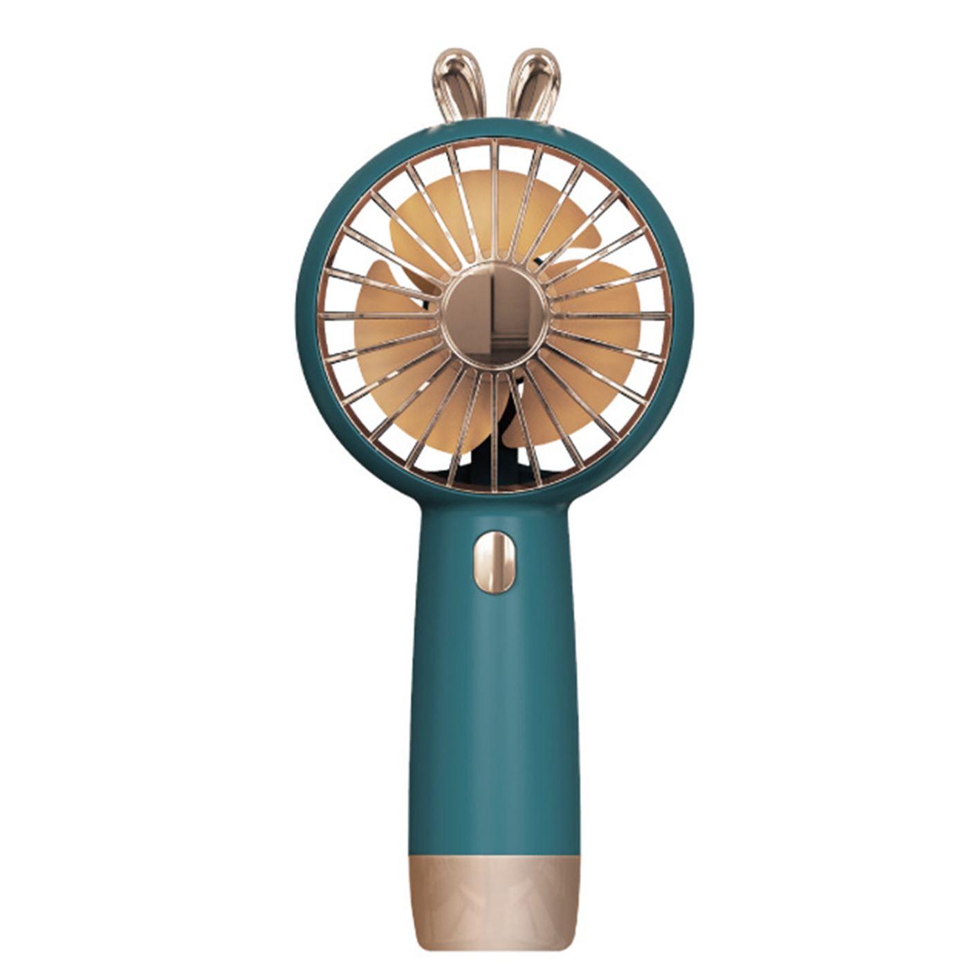 Portable mini handheld small fan usb charging fan desktop student cold fan green
