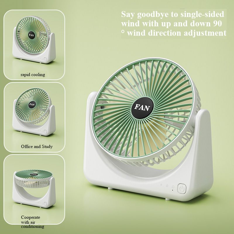 - Home Portable Desktop Mini Fan USB Rechargeable High Airflow 3-Speed Fan for Student Dorm Outdoor Use