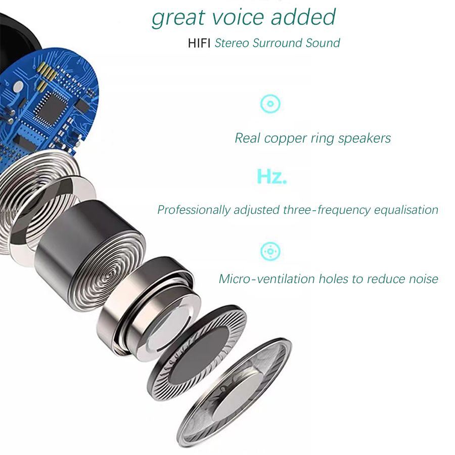 Wireless clip ear bluetooth headset bone conduction not into the ear ultra-long battery life mini high sound quality noise reduction bluetooth universal