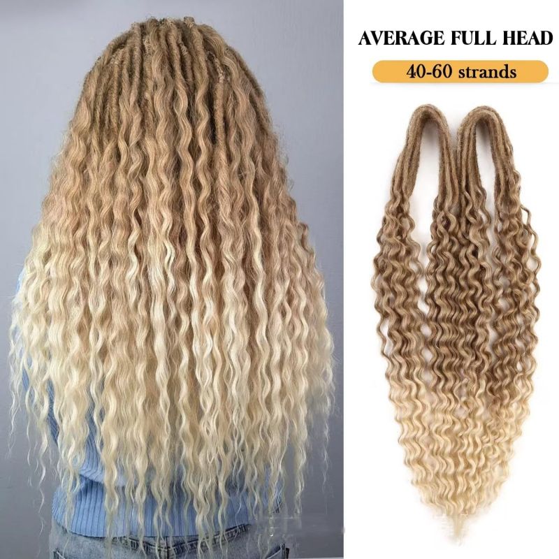 Wig African European and American synthetic crochet hair wig 24 inch reggae hip hop dreadlocks Jamaican dreadlocks