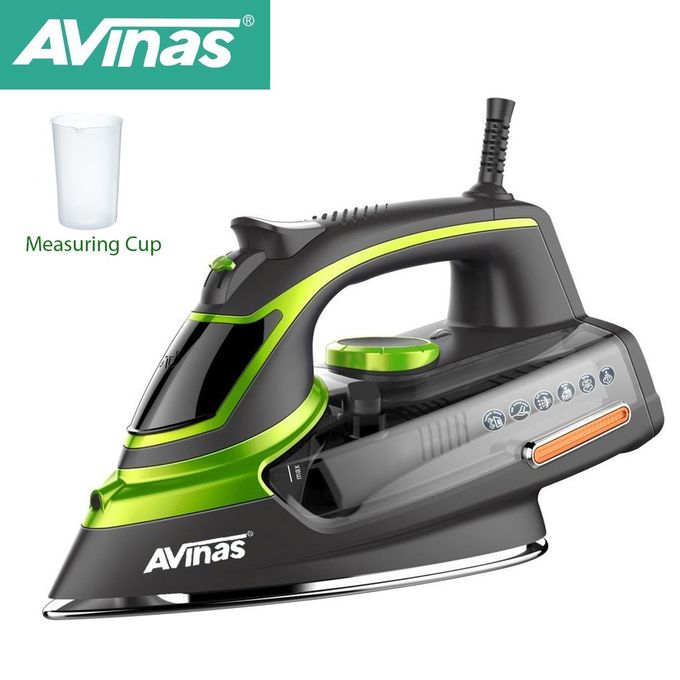Avinas Electric Steam Iron - 3000 Watts - Green/BlackPower: 3000w