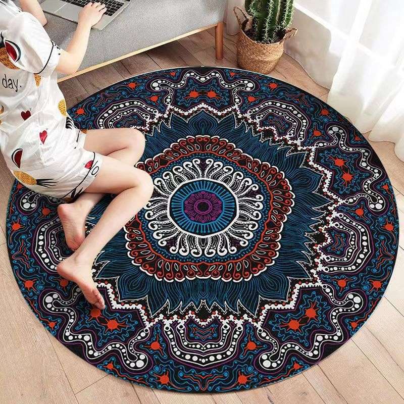 60cm Circular carpet, bedroom bedside mat, computer chair cushion, living room coffee table blanket, foot mat Diameter 60cm