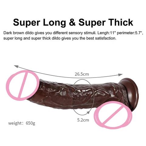 11 INCHES NO VIBRATION PENIS DILDO TOY 