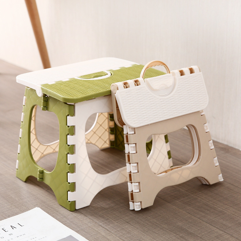 Simplify Folding Step Stool Lightweight Sturdy and Safe Carrying Handle Easy to Open for Kitchen Bathroom Bedroom Kids or Adults TospinoMall online shopping platform in GhanaTospinoMall Ghana online s...