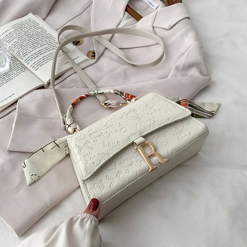 New Paris Style Small Women's Bag Trendy Fashion Portable Square Bag Single Shoulder Bag