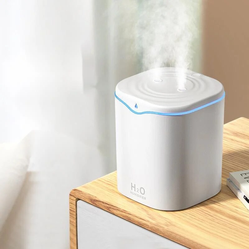 New 2.2L Double Jet Humidifier Usb Spray Mute Household Mini Fragrance Air Purifier