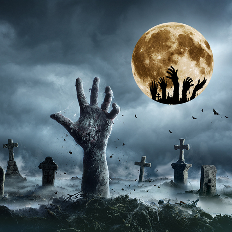 Moon 30 cm Vinyl Wall Sticker Decals Easy to Apply Children Bedroom Decorating Glow in The Dark