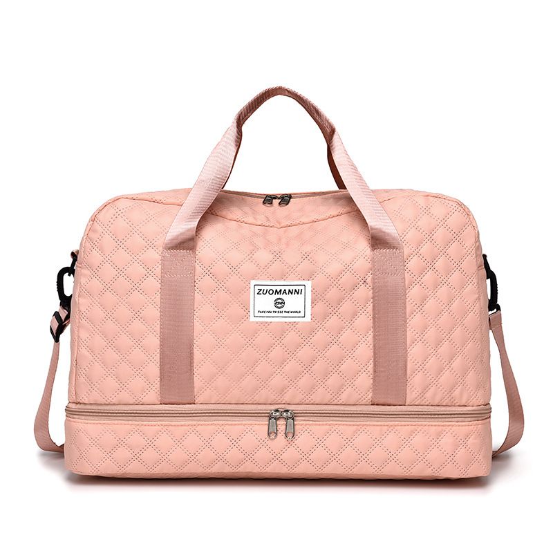 New large capacity independent shoe compartment outdoor travel bag, hand-held dry wet separation fitness bag, pregnant women's luggage bag for delivery