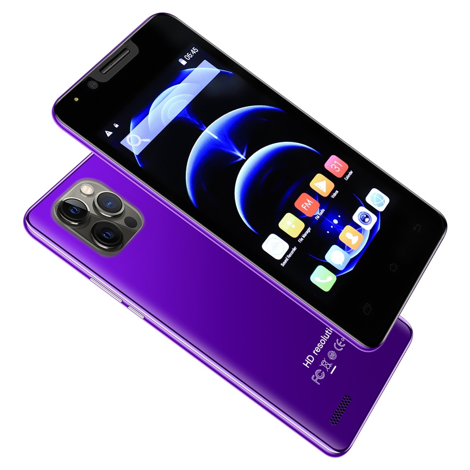 I12mini Euro Smartphone Android 4.4 512MB + 4GB Face Recognition Smart Phone GPS Bluetooth-compatible 2200Mah Phone 2021 New