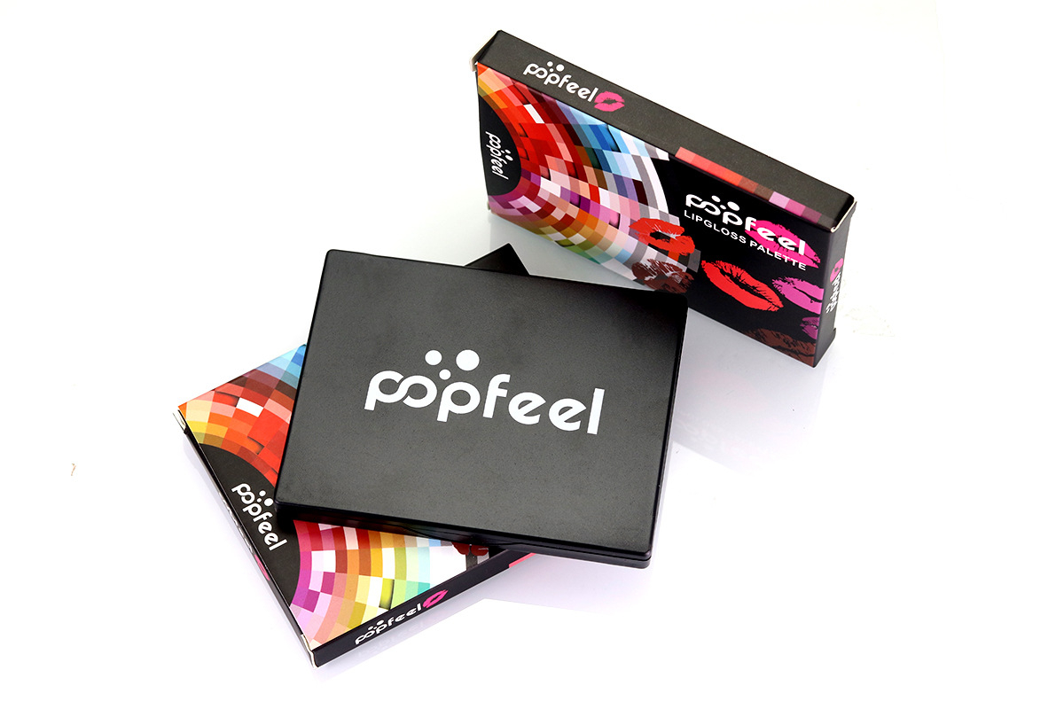 15 Color Lipsticks Palette Waterproof Long Lasting Pigment Gothic Style Black Purple Lip Makeup Palette