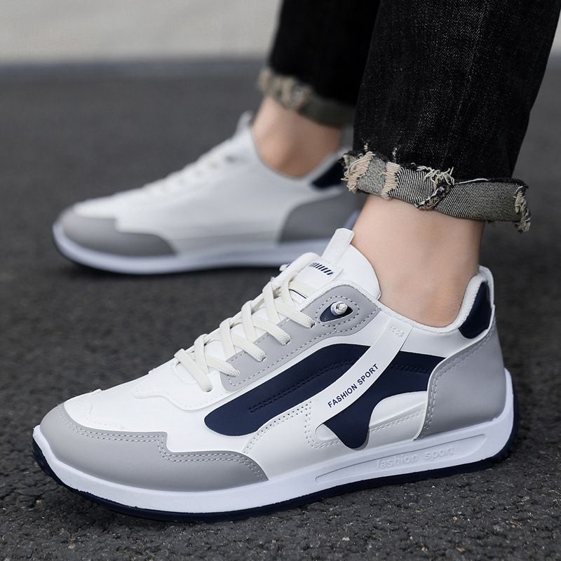 Men's shoes small white shoes new fashion trend men's shoes 2024 all casual comfortable outdoor color matching sneakers 726