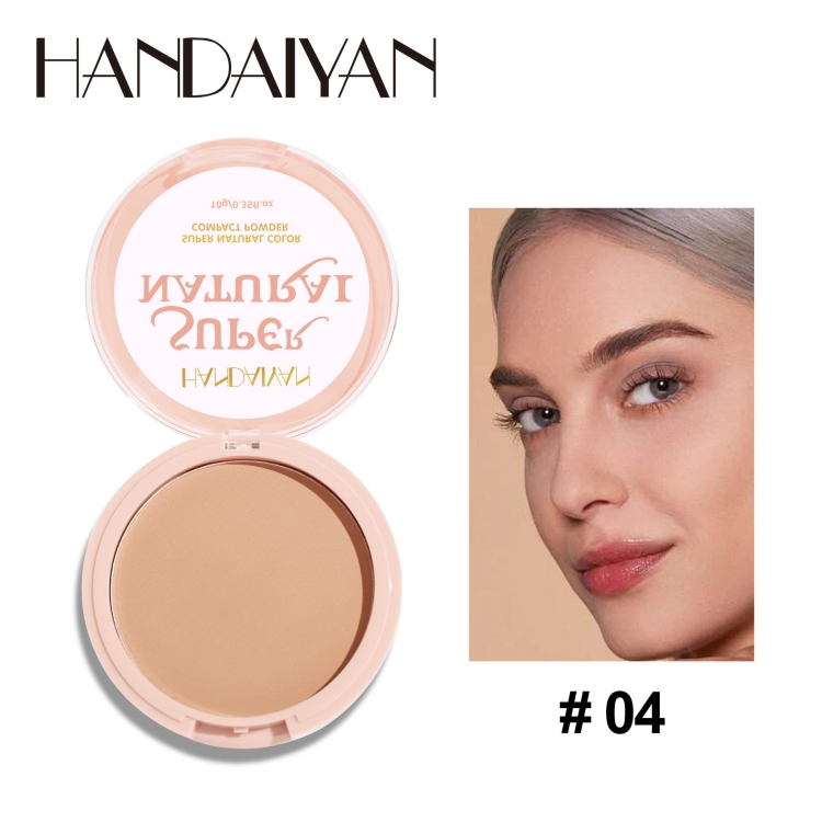 Powder female gentle and bright Powder Oil control waterproof lasting Moisture Concealer No card powder No makeup removal CRRSHOP women Waterproof, makeup setting, and not easy to fade ladies beauty care Makeup foundation presentcolor # 04