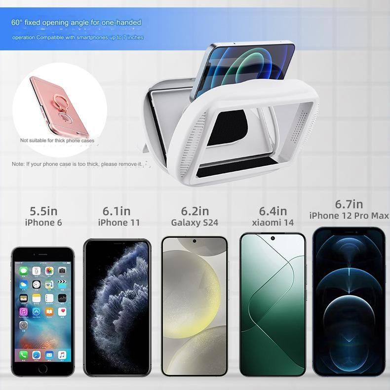 Waterproof touch screen wall-mounted bathroom 360-degree  phone holder rotating folding telescopic punch-free mobile phone box