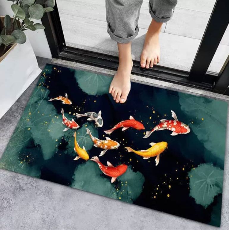 Modern Carpets 3D Rugs Home Decorative Kitchen Carpet Floor Non Slip Durable Home Decoration Doormat 75X45cm