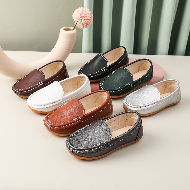 Loafer Kid Unisex Children's Casual Versatile Small Leather Shoes