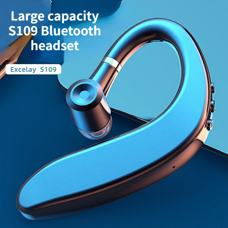 Bluetooth Headset Smart earphones blue earphone CRRshop free shipping male female hot sale large capacity S109 bluetooth headset car business call music earplug smart earphones unisex popular gift