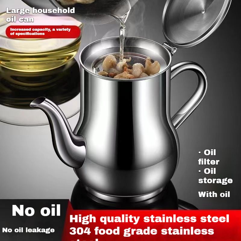 304 food grade stainless steel filter oil pot large capacity cooking oil filter