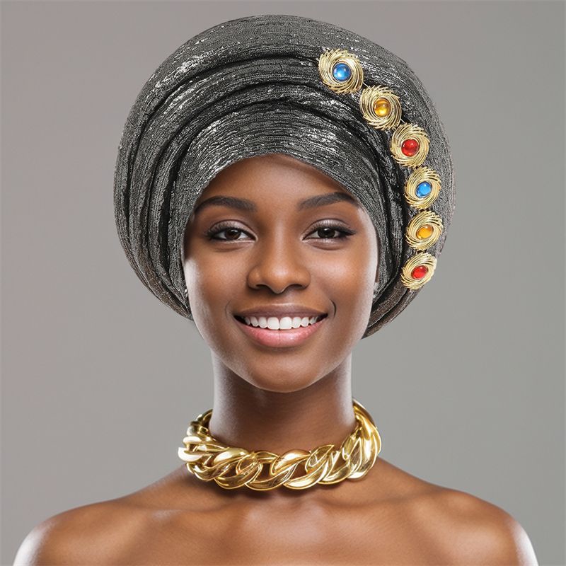 846817273132 Women Hats Headscarf For Fashion Nigerian Weddings Hat Woman Head Band Ladies Headband Lady Head Scarf Cap