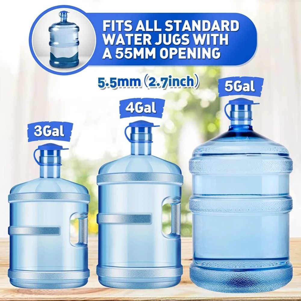 AUNONT Universal mineral water bucket lid silicone sealing cover single purchase round cover pure water bucket cover smart cover reusable