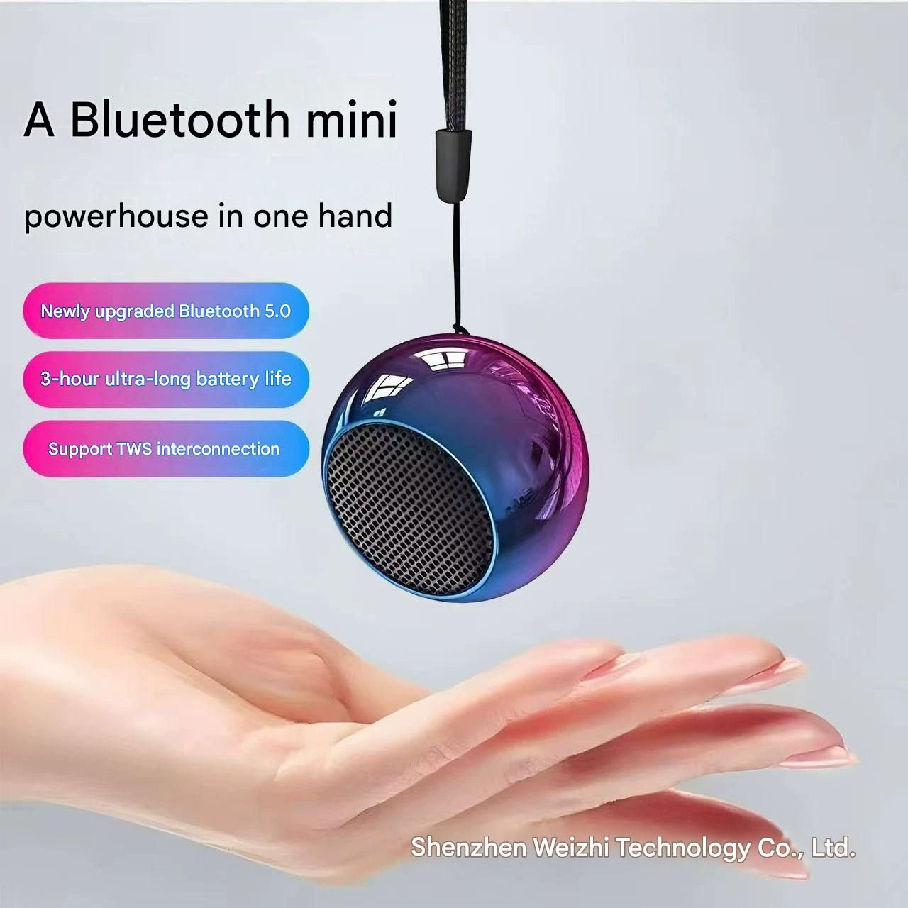 Mini Wireless Bluetooth Speaker Loud Sound Portable Outdoor Heavy Bass Subwoofer Compact Gift Speaker
