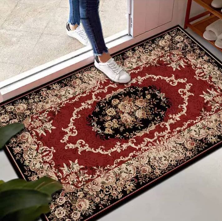 Living Room Non-Slip Floor Mat Entry Carpet Entry Door Mats Household Foot Mats 60cmX40cm
