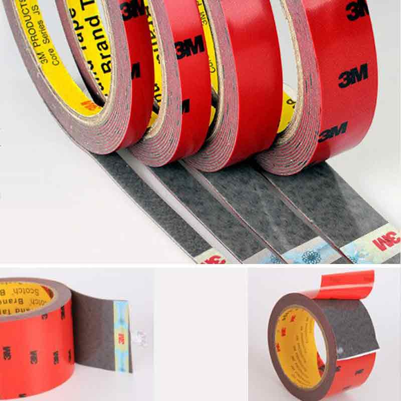 3M 3 Meter VHB Acrylic adhesive Double-sided FoamTape Strong Adhese Pad IP68 Waterproof Reuse Home Car Office Decor 6mm 8mm 10mm 12mm 15mm 20mm