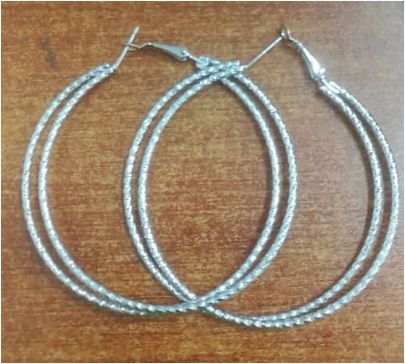 Round Dangle Earrings Silver Color Hoop Earrings for Women Vintage Metal Big Circle Hollow Earring Jewelry
