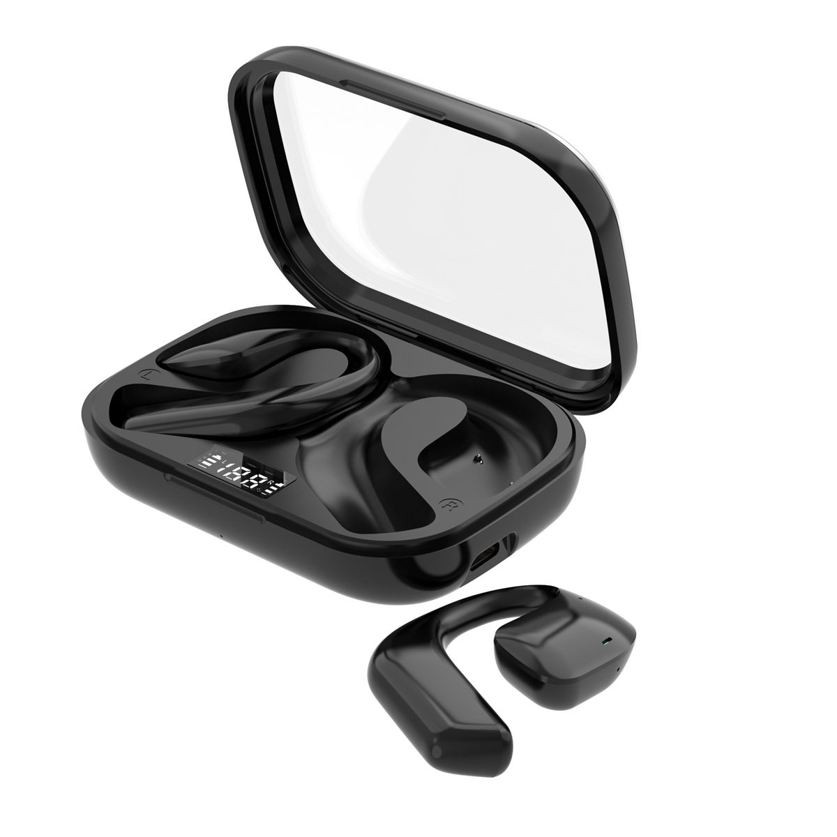 S50 Open Ear Air Conduction TWS Earphone Bluetooth5.0 Wireless Headphone Panoramic Sound Sports Waterproof Ear Clip Earbuds