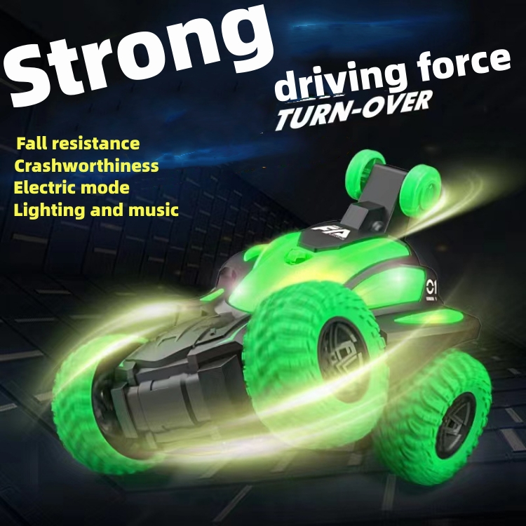 Electronic Toys boy toy children electric Special effect Dump truck boy automatic 360 wireless Roll over toy CRRSHOP Strong driving force Stunt dump truck Cool lighting toys