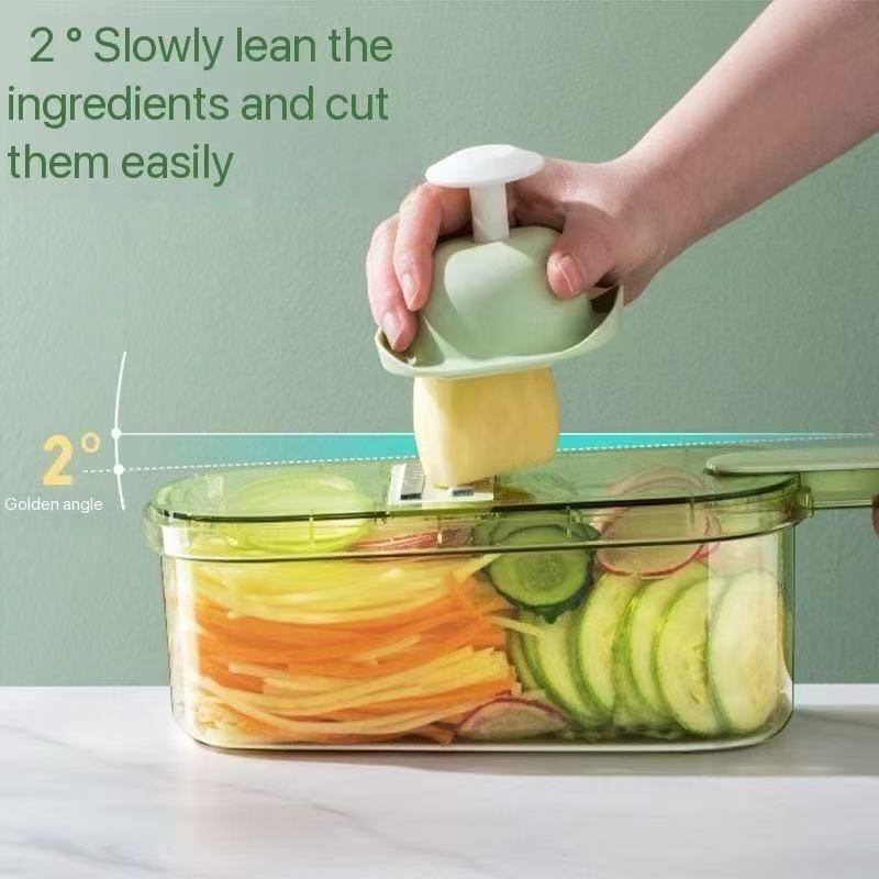 Multifunctional vegetable cutting artifact