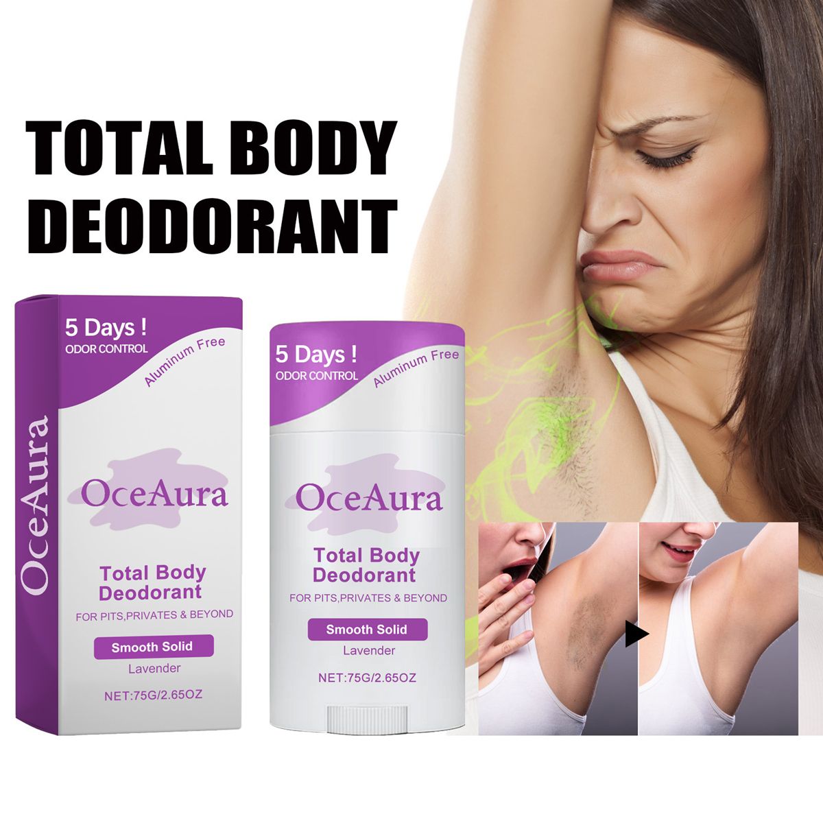 Lavender Body Odor Underarm Sweat Deodorant-stick For Man And Woman Removes Armpit Odor And Sweaty Lasting Aroma Antiperspirant Skin Care