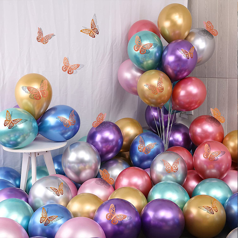 12pcs 3D Butterfly Wall Stickers 3 Sizes Butterfly Wall Decals Room Wall Decoration for Bedroom