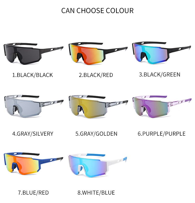 Polarized Sports Sunglasses, UV Protection Windproof Cycling Sunglasses for Men Women, Lightweight Outdoor Running Sunglasses 1060 Style for Hiking, Marathon, Driving and Fishing
