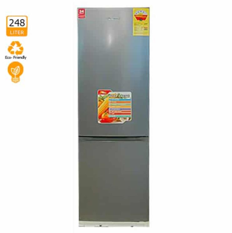 Chigo REF-CRB28C8 Double Door Bottom Freezer Refrigerator 4 Stars - 248L Silver - Power: 220V/60Hz